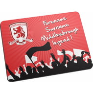 Personalised Middlesbrough FC Legend Mouse Mat