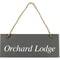 Personalised Engraved Hanging Rectangle Slate Plaque Sign - 25x10cm