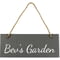 Personalised Engraved Hanging Rectangle Slate Plaque Sign - 25x10cm