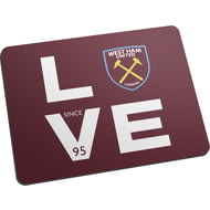 Personalised West Ham United FC Love Mouse Mat