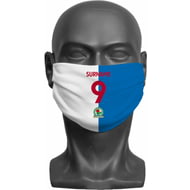 Personalised Blackburn Rovers FC Back Of Shirt Adult Face Mask