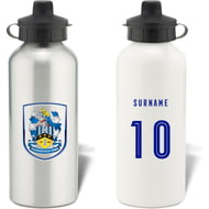 Personalised Huddersfield Town AFC Retro Shirt Aluminium Sports Water Bottle