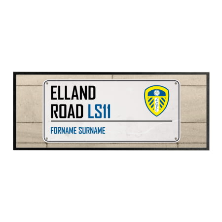Personalised Leeds United FC Elland Road Street Sign Regular Bar Runner