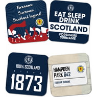 Personalised Scotland Football Assocation Coasters