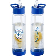 Personalised Cardiff City FC Crest Fruit Infuser Sports Water Bottle - 740ml