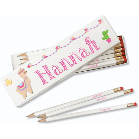 Personalised Llama Pencils In A White Box