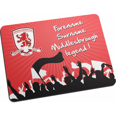 Personalised Middlesbrough FC Legend Mouse Mat