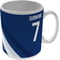 Personalised Millwall Colour Stripe Ceramic Mug