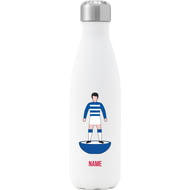 Personalised Queens Park Rangers Player Figure Insulated Water Bottle - 500ml - White