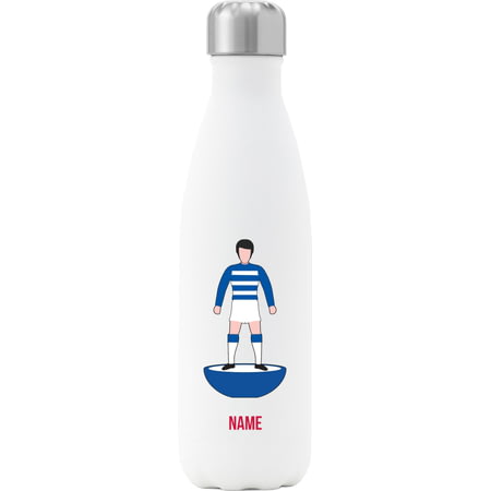 Personalised Queens Park Rangers Player Figure Insulated Water Bottle - 500ml - White