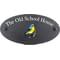 Personalised Warbler Bird Motif Oval Slate House Sign Plaque 25x13cm