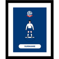 Personalised Bolton Wanderers Player Figure Framed Print