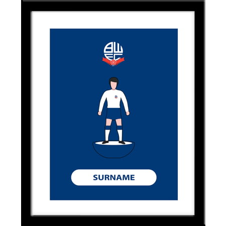 Personalised Bolton Wanderers Player Figure Framed Print