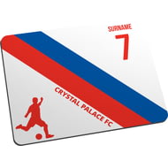 Personalised Colour Stripe Mouse Mat for Crystal Palace football fans