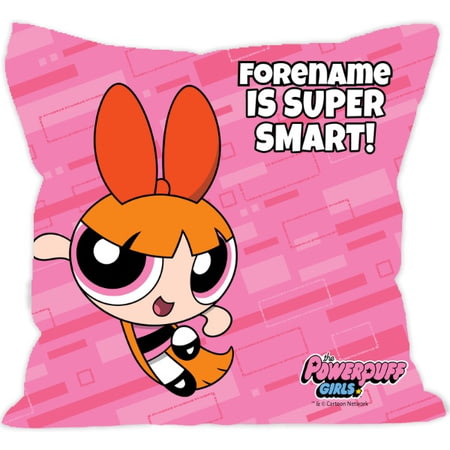 Personalised Powerpuff Girls Blossom Pattern Cushion - 45x45cm