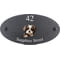 Personalised Shih Tzu Dog Motif Oval Slate House Sign Plaque 25x13cm
