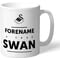 Personalised Swansea City True Swan Mug