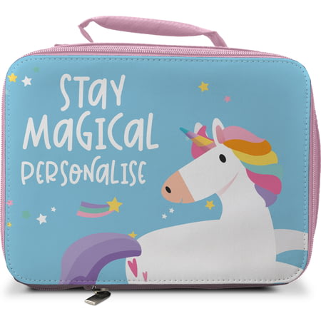 Personalised Unicorn Insulated Lunch Bag - Pink