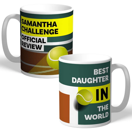 Personalised Tennis Best In The World Hawk-Eye Challenge Mug