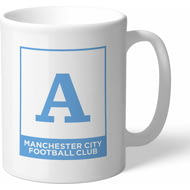 Personalised Manchester City FC Monogram Mug