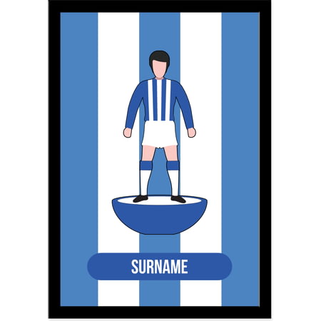 Personalised Sheffield Wednesday Player Figure A4 Framed Print