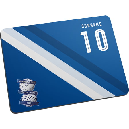 Personalised Birmingham City Stripe Mouse Mat