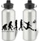 Personalised Swansea City FC Player Evolution Aluminium Sports Water Bottle