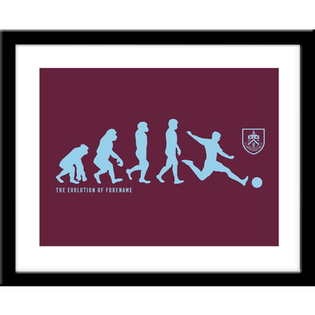 Personalised Burnley FC Evolution Framed Print