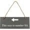 Personalised Engraved Hanging Slate With Arrow Plaque/Sign