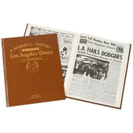 Personalised La Dodgers Baseball Newspaper Book