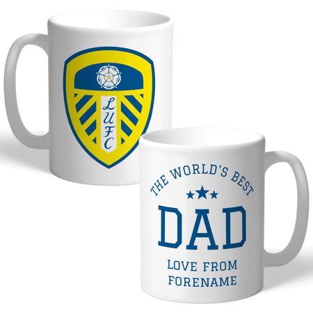 Personalised Leeds United FC World's Best Dad Mug