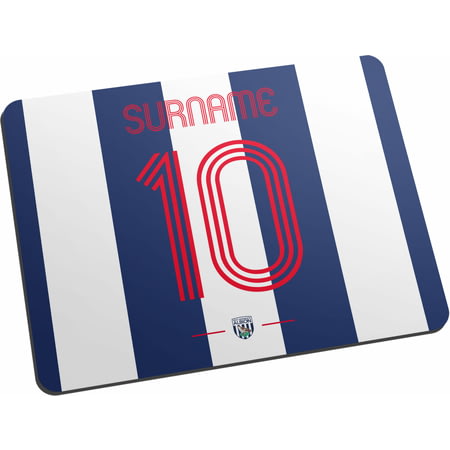 Personalised West Bromwich Albion FC Retro Shirt Mouse Mat