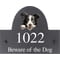 Personalised Border Collie Dog Motif Slate House Name or Number Plaque/Sign - 25x20cm