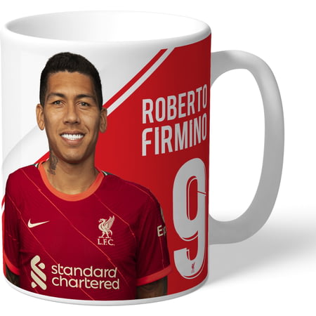 Personalised Liverpool FC Roberto Firmino Autograph Player Photo 11oz Ceramic Mug