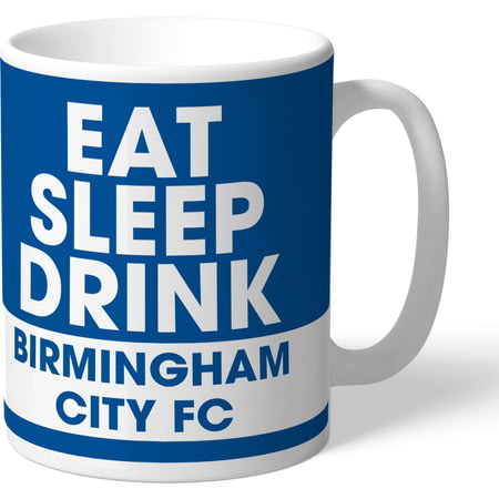 Personalised Eat Sleep Drink Birmingham City 11oz Ceramic Mug for Blues fans