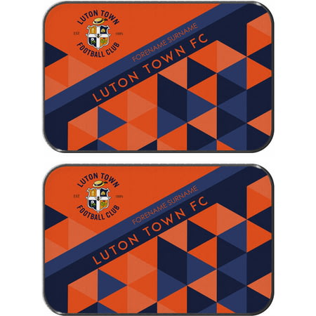 Personalised Luton Town FC Patterned Rear Car Mats