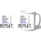 Personalised Rugby Eat Sleep Maul Mug