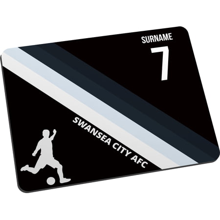 Personalised Colour Stripe Mouse Mat for Swansea City football fans