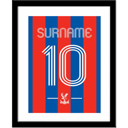 Personalised Crystal Palace FC Retro Shirt Framed Print