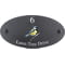 Personalised Great Tit Bird Motif Oval Slate House Sign Plaque 25x13cm