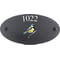 Personalised Great Tit Bird Motif Oval Slate House Sign Plaque 25x13cm