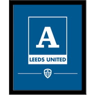 Personalised Leeds United FC Monogram 290x360 Framed Print