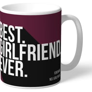 Personalised Burnley FC Best Girlfriend Ever Mug