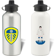 Personalised Leeds United FC Player Figure Aluminium Sports Water Bottle
