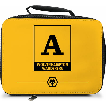 Personalised Wolves FC Monogram Insulated Lunch Bag