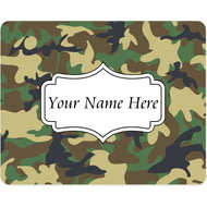Personalised Army Green Camouflage Design Mouse Mat