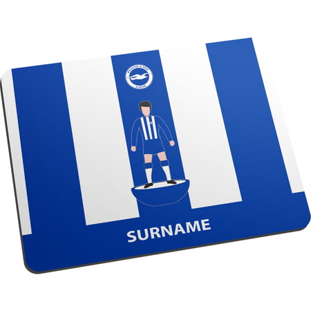 Personalised Brighton & Hove Albion FC Player Figure Mouse Mat