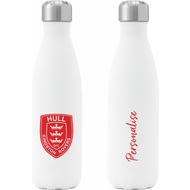 Personalised Hull Kingston Rovers Crest Insulated Water Bottle - White