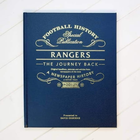 Personalised Glasgow Rangers Football Book: The Journey Back