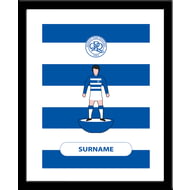 Personalised Queens Park Rangers FC Player Figure Framed Print